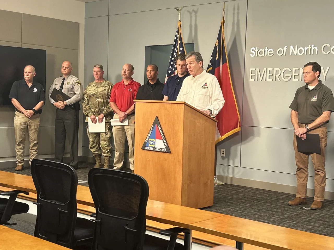 Image: North Carolina Holds Press Conference to Announce Major Disaster Declaration