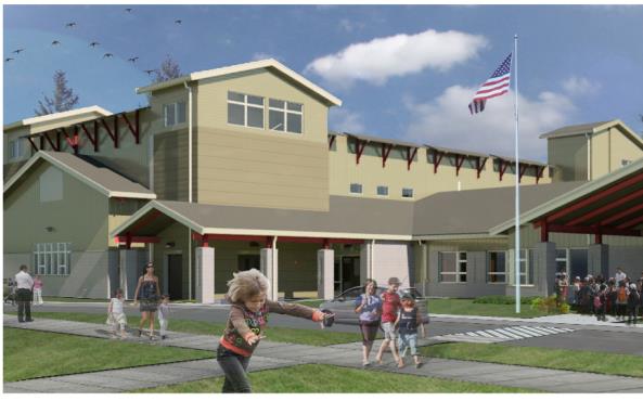 Ocosta Elementary School in Westport, WA will double as a vertical evacuation structure