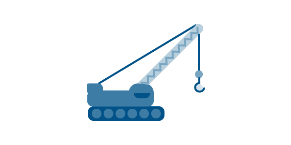 Illustration of a construction vehicle