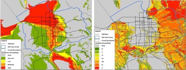 2 maps side by side that at red, orange, yellow and reeen 