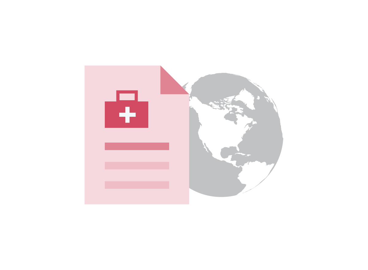 Illustration of Disaster Declaration Sheet over World Globe