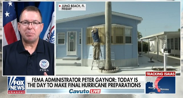 FEMA Administrator Peter Gaynor on preparing for Hurricane Isaias on FOX News
