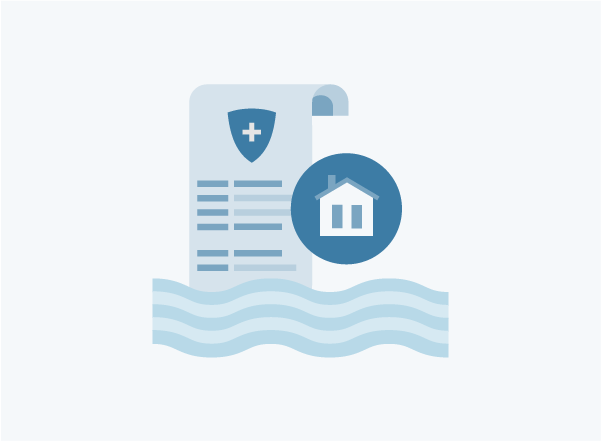 Icon of home flood insurance document