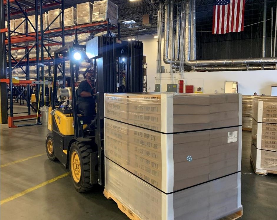 Supplies are Loaded at FEMA Distribution Center for Transport to Florida to help Hurricane Sally survivors