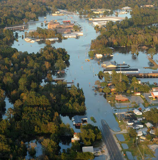 Many roads, homes and businesses were flooded.