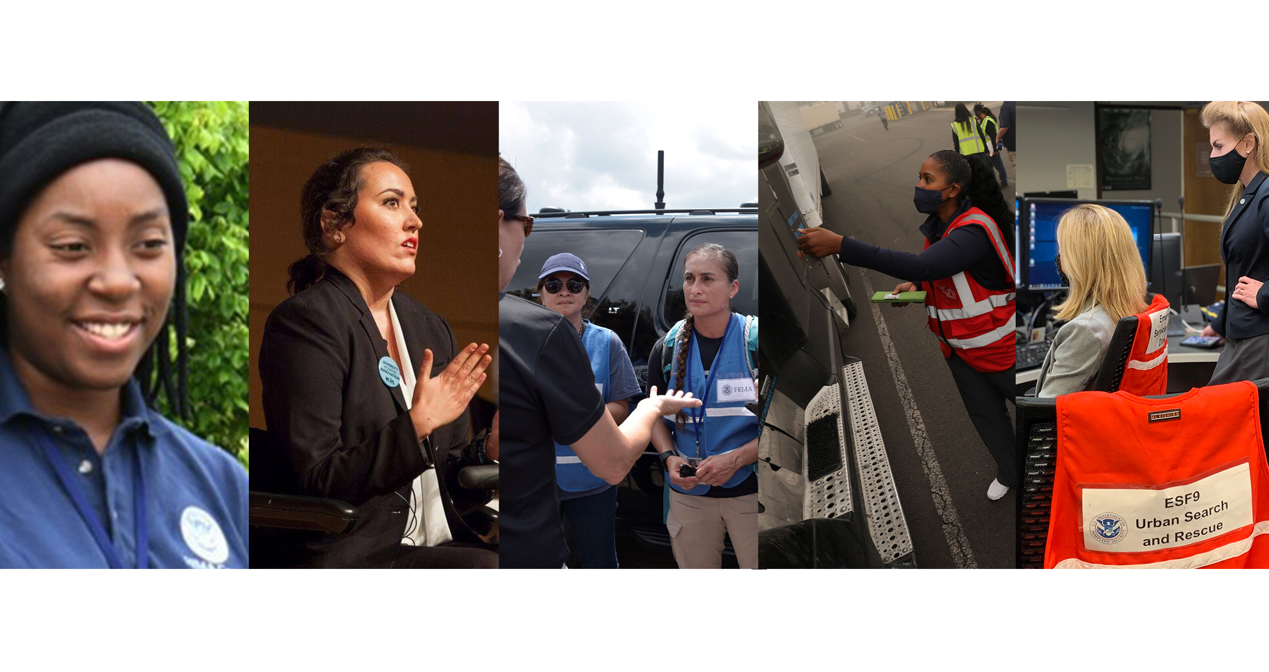 Photos of different FEMA Employee Women