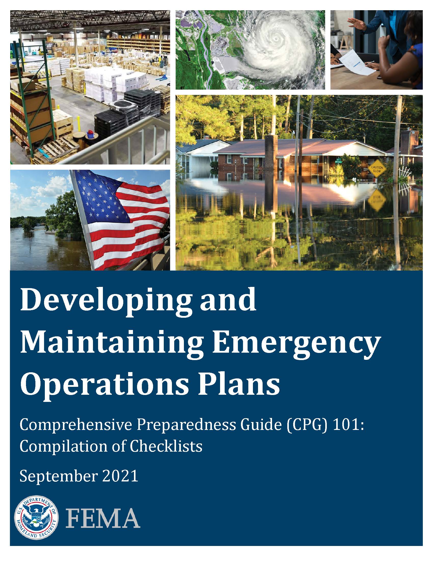 Comprehensive Preparedness Guide (CPG) 101 Cover Page