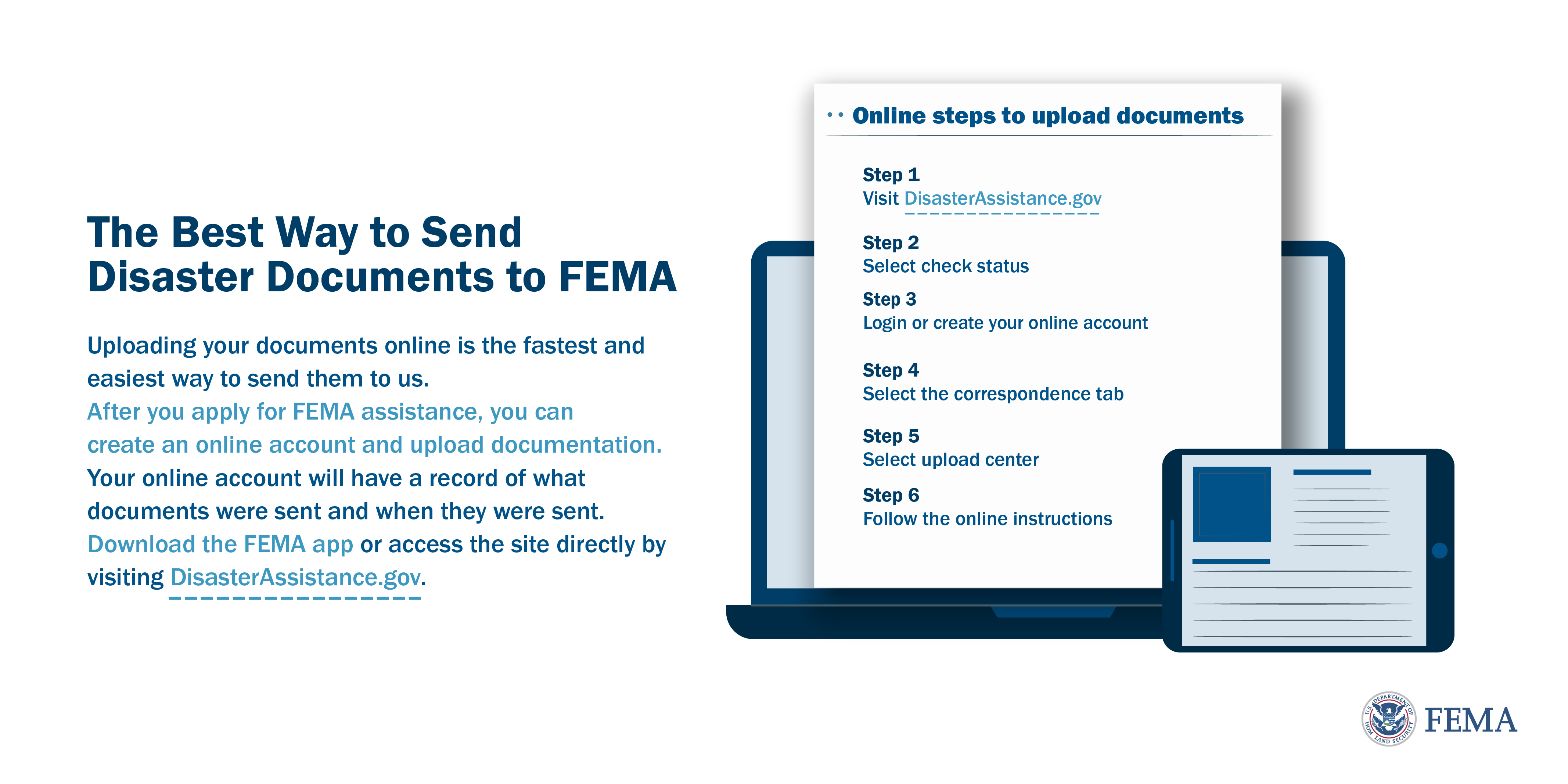 Best Way to Send Disaster Documents to FEMA Graphic File