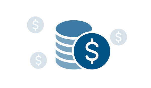 Illustration of a stack of coins