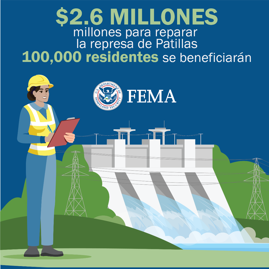 FEMA 2.6 Millones Para Repararrepres Patillas