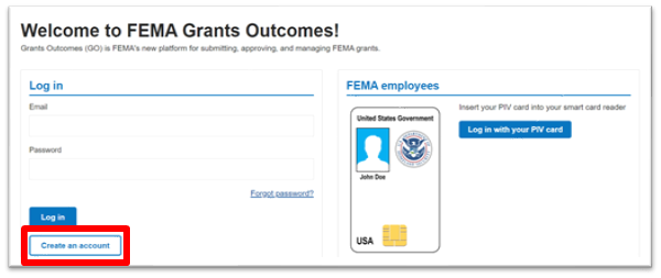 FEMA Grants Outcomes landing page image
