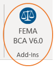 Icon from Excel of the FEMA BCA V6.0 Add-In