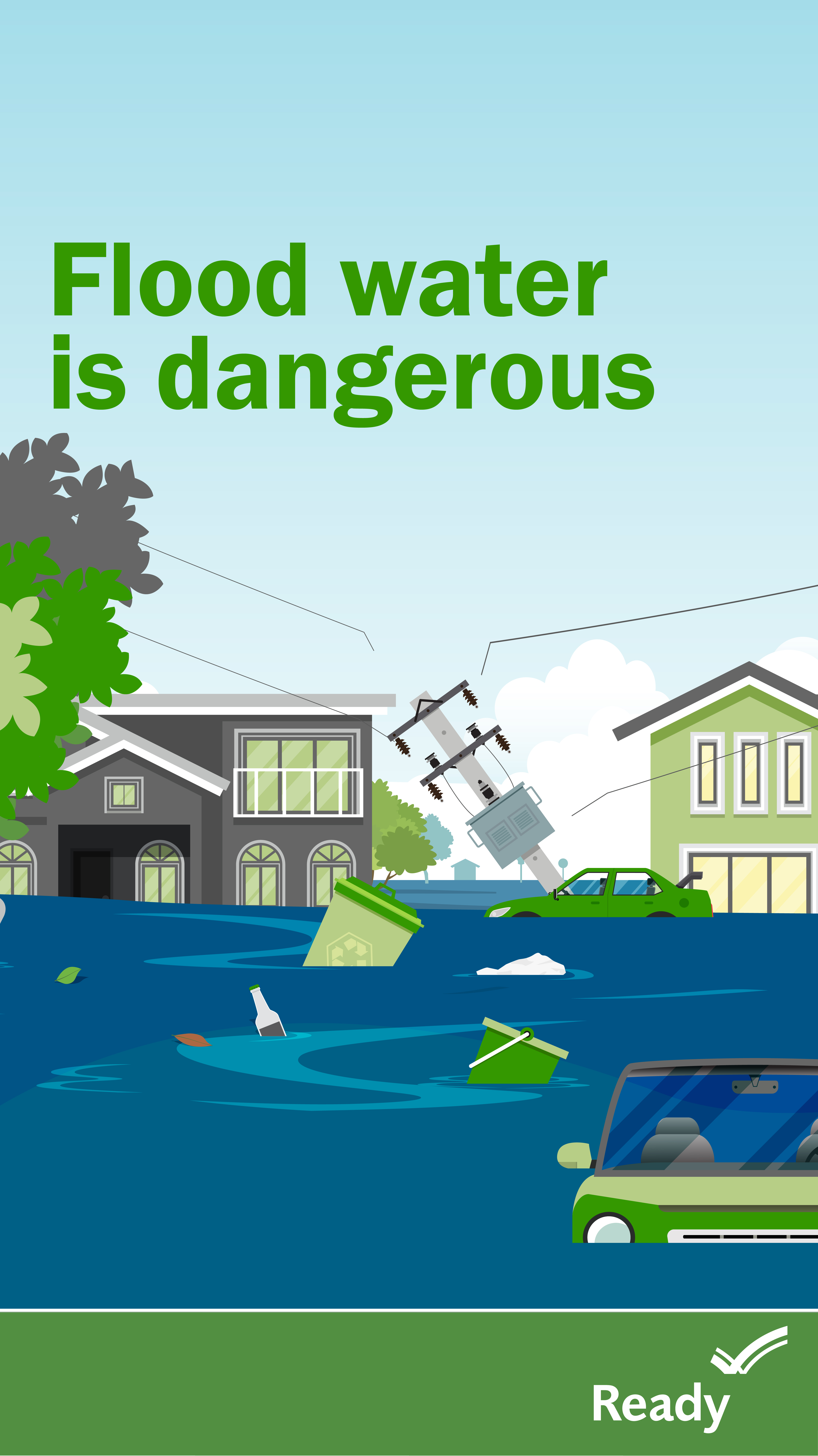 Flood water is dangerous