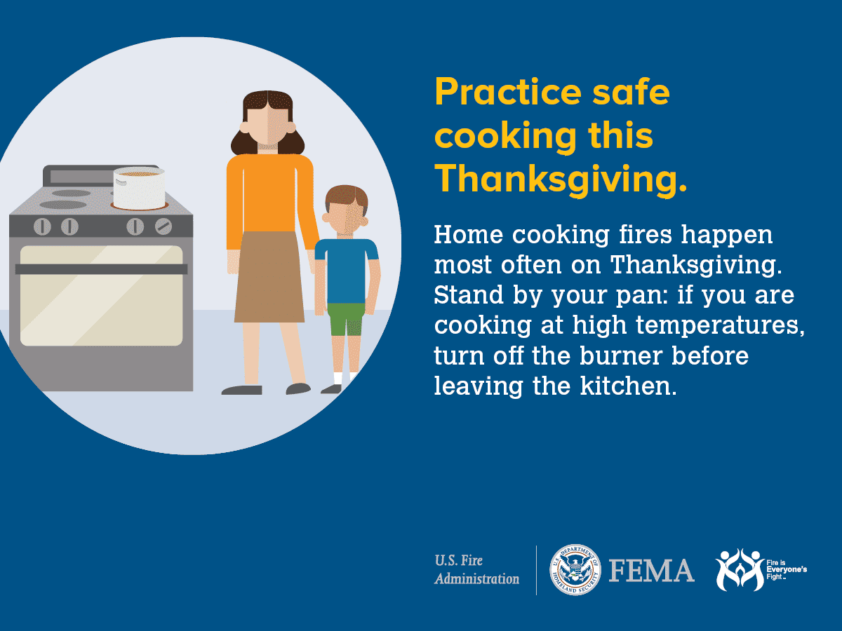Practice safe cooking this thanksgiving.