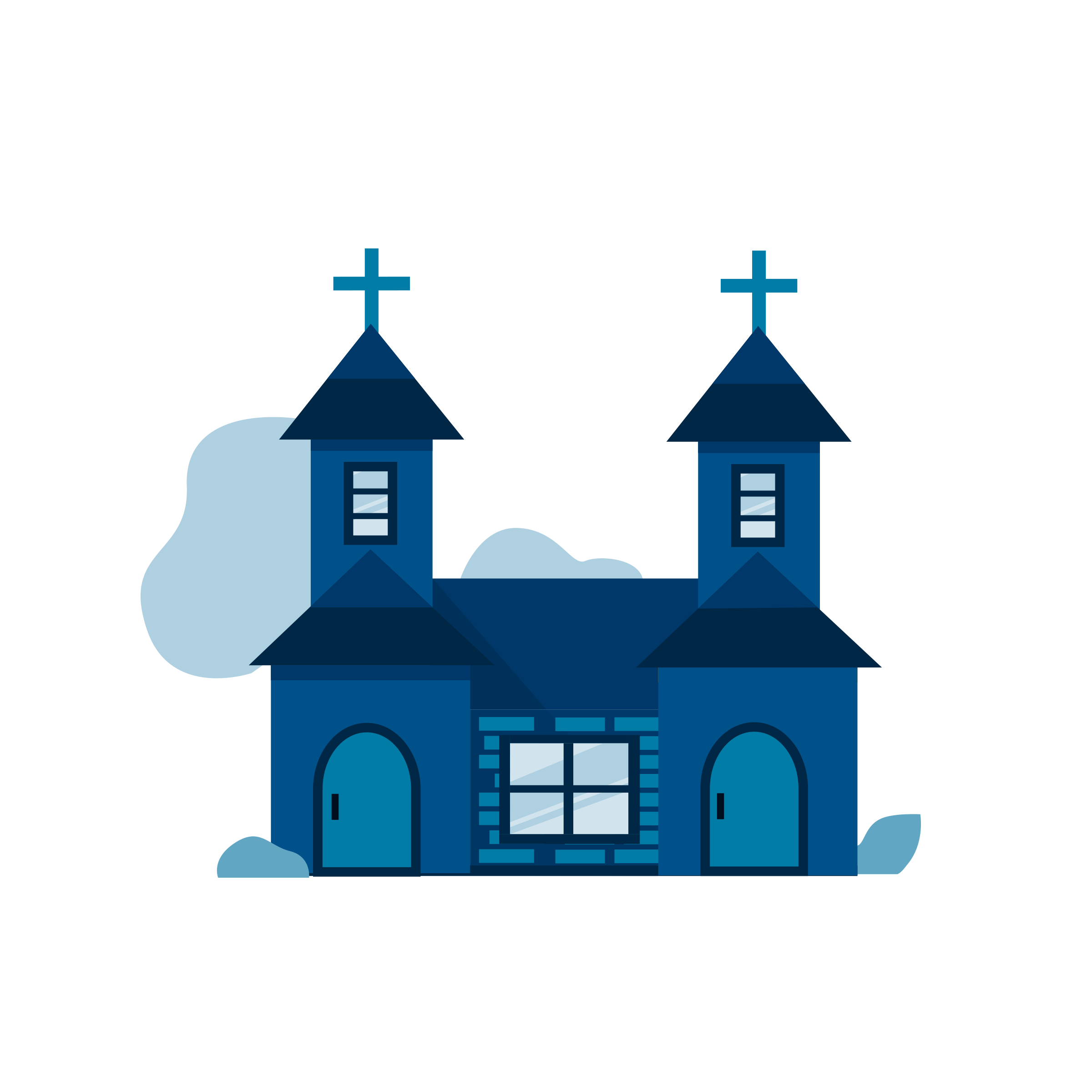 A church.