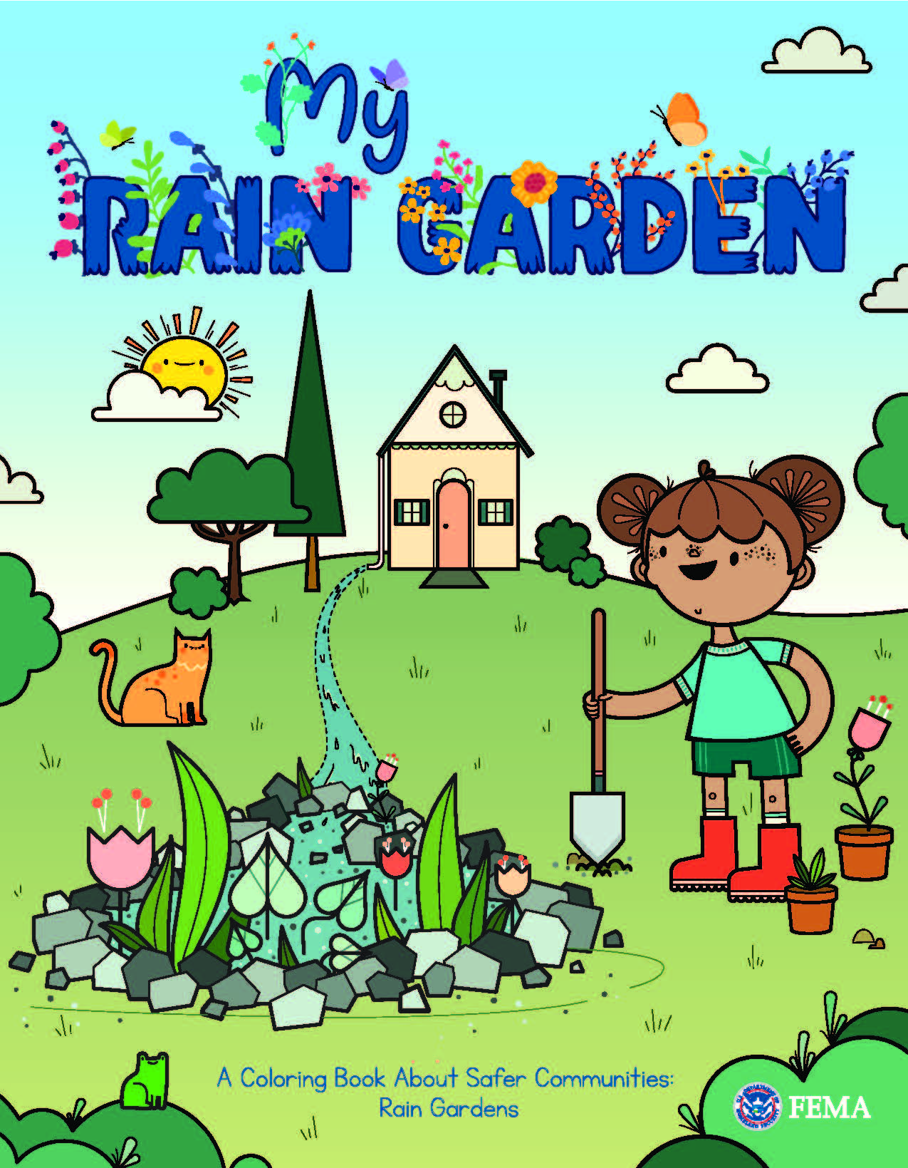 My Rain Garden Coloring Book Cover Page