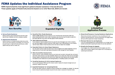 Individual Assistance Reform One Pager Graphic