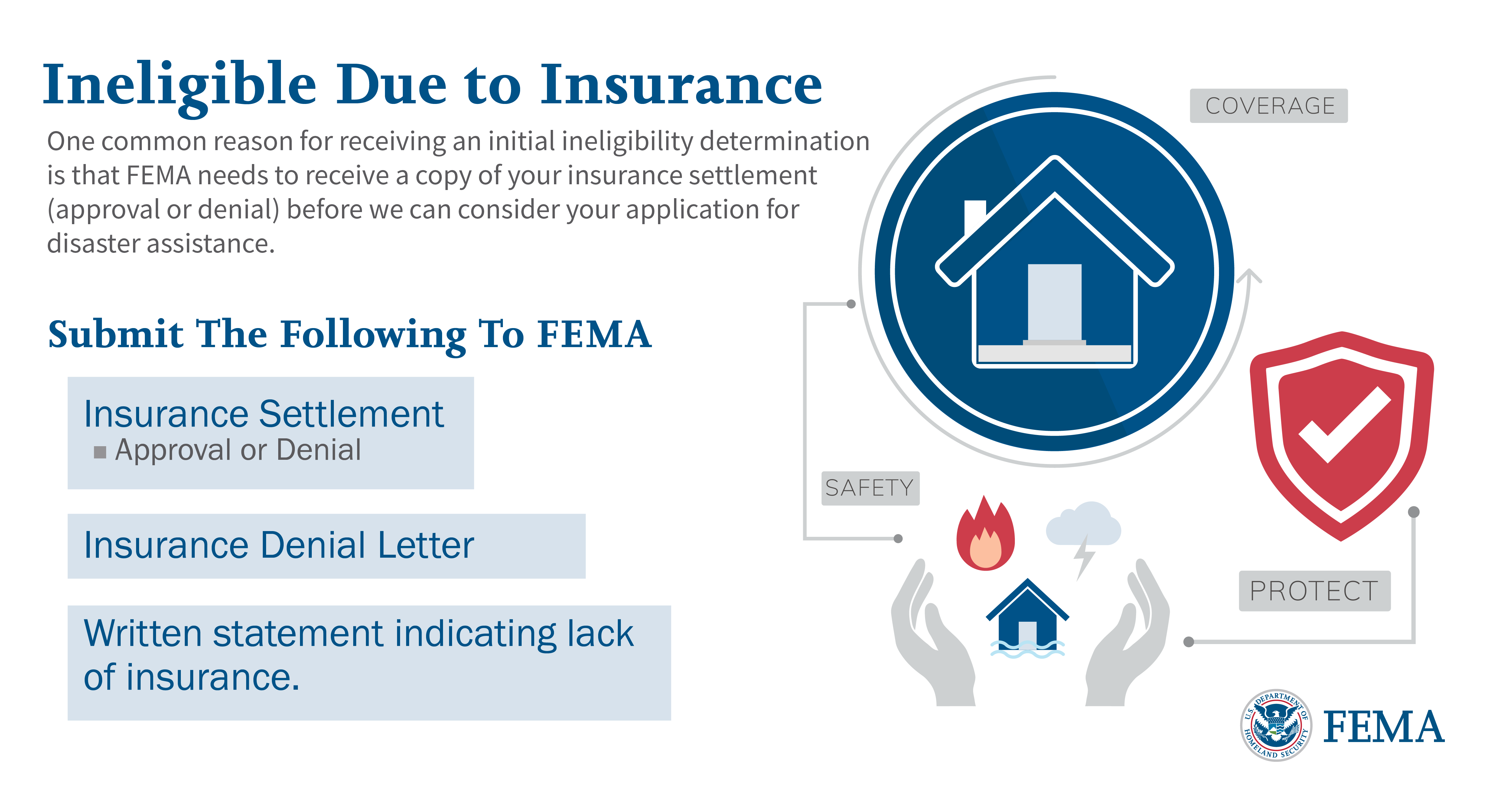 Ineligible Due to Insurance Graphic