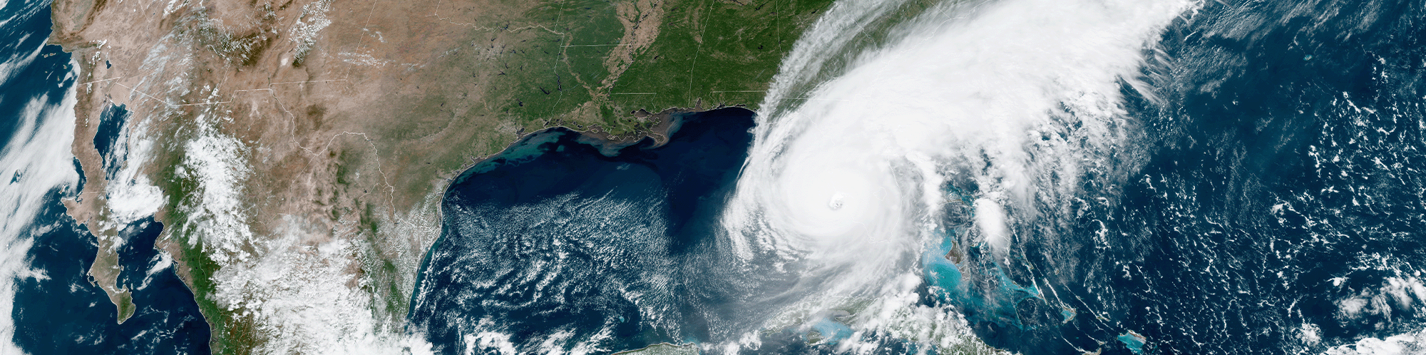 Hurricane Ian satellite view