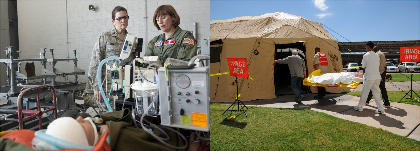 Practicing triage and the provision of medical services during a National Disaster Medical Services exercise