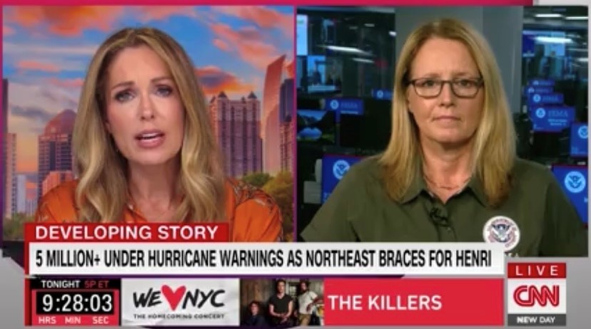 Administrator Criswell talking to Christi Paul 