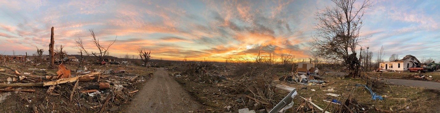 A sunset photo from Dawson Springs, Kentucky