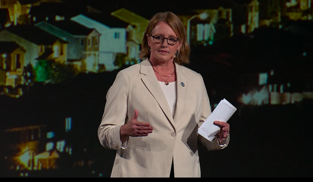 FEMA Administrator Deanne Criswell delivers remarks during the Esri User Conference July 11.