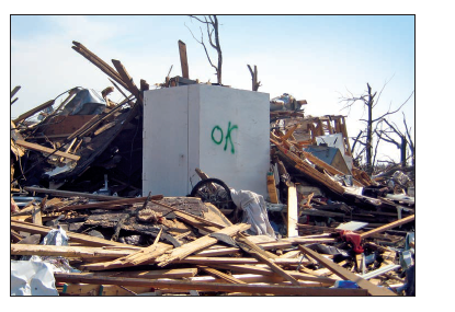 Safe room after the Joplin tornado