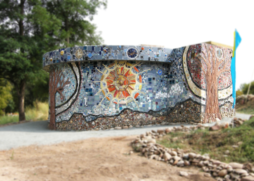 The Clarifier Community Mosaic, which was dedicated in September 2015. 