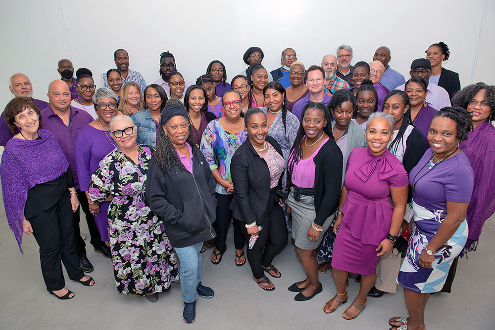 Staff gather at FEMA’s U.S. Virgin Islands Recovery Office in Christiansted on St. Croix in February 2023. FEMA/Angelique Smythe