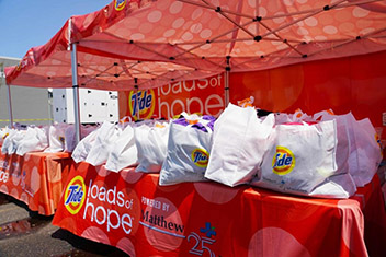 In an effort to restore a sense of normalcy for disaster survivors, Tide Loads of Hope provided free laundry services to LaPlace residents impacted by Hurricane Ida.
