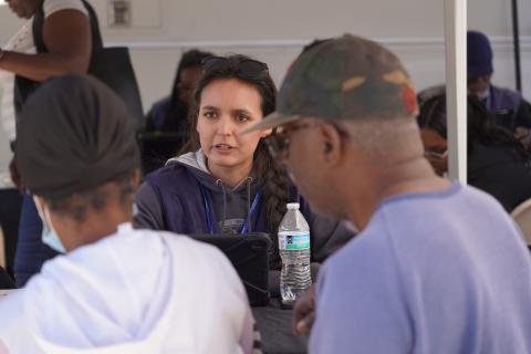 Caption: Allendale, S.C. (October 17th, 2024) - FEMA participates in Team South Carolina Day where they assisted people affected by Hurricane Helene.
