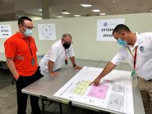 IMAT Team Members in Baton Rouge Plan Potential Placement for Operations in Louisiana Interim Recovery Office