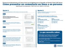 Infographic of how to submit a comment to the Federal Register