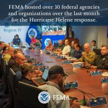 fema staff sitting around a table