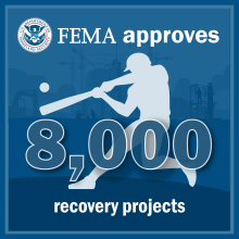 FEMA Approves 8,000 Recovery Projects