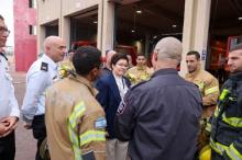 U.S. Fire Administrator tours the Ashdod Fire Station and meets with local firefighters. Nov. 30, 2022.