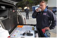 Figure 29: Members of the Presidio of Monterey Fire Department, Salinas Fire Department, and 95th Civil Support Team participate in a HazMat exercise