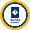 Lifelines Icon Hazardous Materials Amber PNG