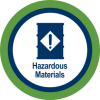Lifelines Icon Hazardous Materials Green PNG