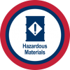 Lifelines Icon Hazardous Materials Red PNG