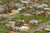  aerial view of damaged houses 